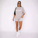 Sporty Casual Loose Printed T-Shirt and Shorts – Spring Perfect Chic Two - Piece Set for Women - Gear Elevation