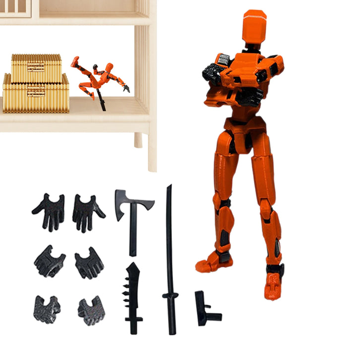 Multi-Jointed Movable Shapeshifting Robot – 3D Printed Multi-Jointed Action Figure for Creative Play, Perfect for Kids, Adults, and Parent-Child Bonding Games