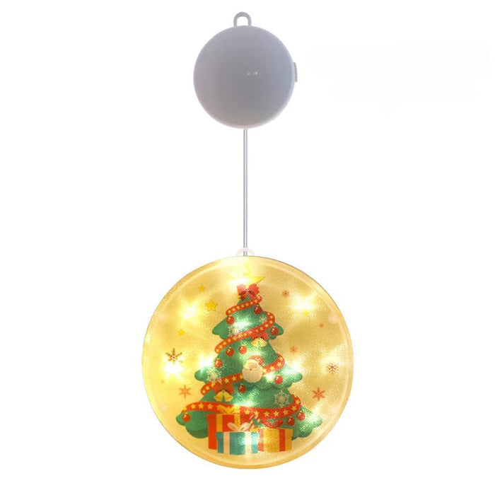 3D Christmas Tree LED Window Lights – Battery-Powered Fairy Glow with Easy Hang & Double-Sided Tape