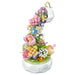 Teacup Flower Music Box Building Blocks - Botanical Collection Gift For Child and Adult - Gear Elevation