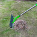 Thatch Rake - Efficient Steel Metal Lawn Grass Rake with Stainless Steel Handle - Gear Elevation