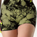 Tie - Dye Gym Shorts - Scrunch Shorts Seamless High Waisted Contour Gym, Yoga, Biker Shorts - Gear Elevation