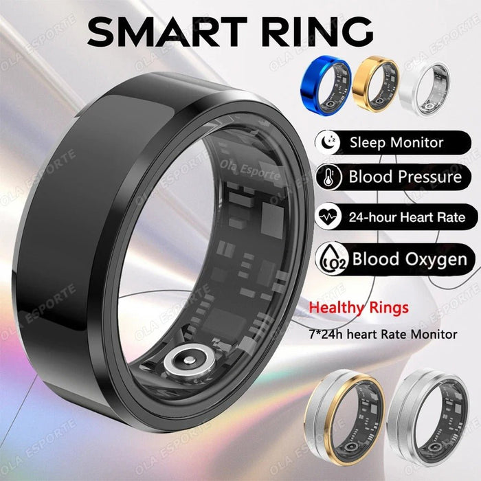 Titanium Steel Smart Ring - Health Rings for Women & Men - Gear Elevation