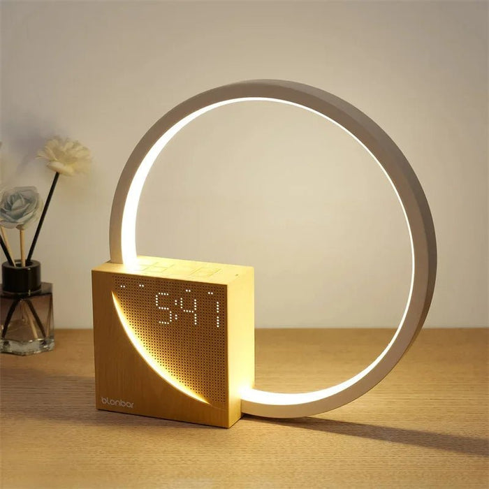 Touch Control Bedside Lamp – Night Light with Natural Sounds and Alarm Clock, Featuring 3 Levels of Brightness - Gear Elevation