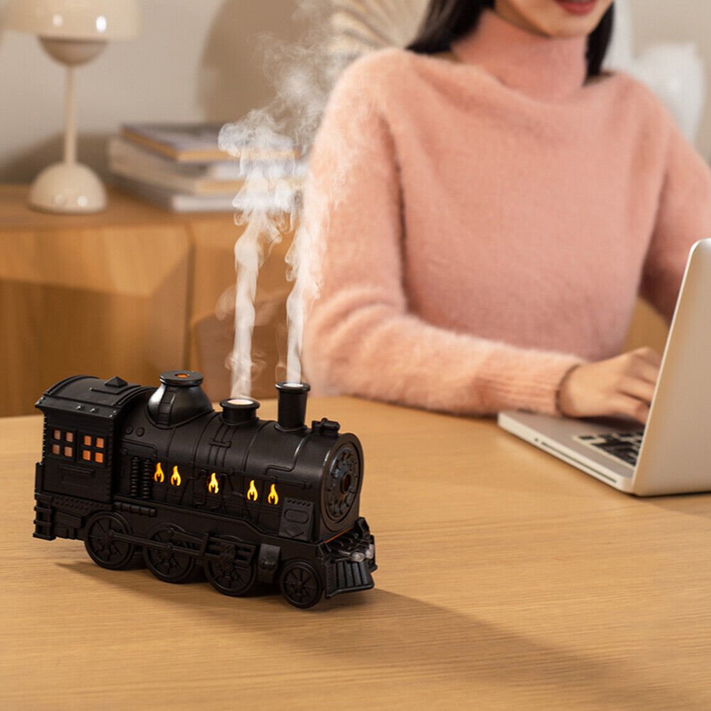 Train Ultrasonic Air Humidifier - Oil Diffuser Humidifier With Remote ...