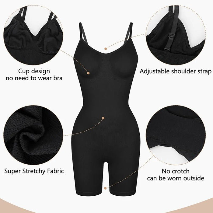 Tummy Control Bodysuit - Seamless Butt Lifter, Thigh Slimmer, Sculpting Underwear Body Shaper - Gear Elevation