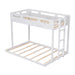 Twin over Full Bunk Bed with Built - in Ladder - Gear Elevation