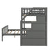 Twin over Full Loft Bed with Staircase - Gear Elevation