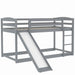 Twin over Twin Bunk Bed with Convertible Slide and Ladder - Gear Elevation