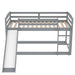 Twin over Twin Bunk Bed with Convertible Slide and Ladder - Gear Elevation