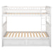 Twin over Twin Bunk Bed with Drawers Convertible Beds - Gear Elevation