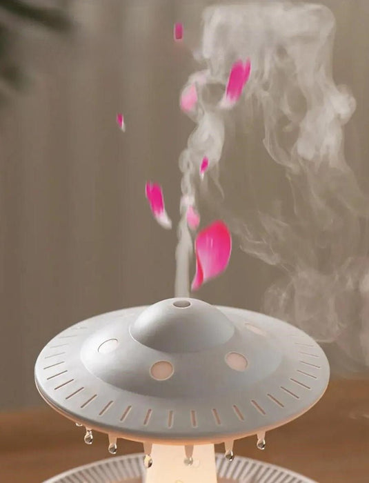 UFO Raindrop Humidifier – 350ML Smart Air Purifier & Essential Oil Diffuser for Soothing, Aromatic Ambiance - Gear Elevation