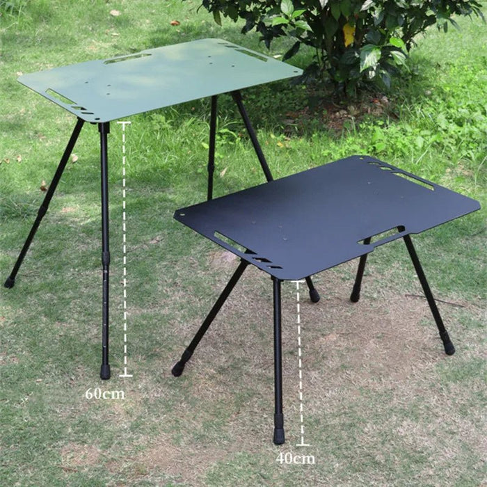 Ultra - Light Portable Folding Tactical Table – Sleek Aluminum Alloy Design for Camping, BBQs, and Outdoor Picnics - Gear Elevation