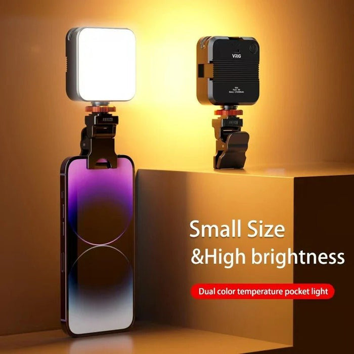 Universal Professional LED Camera Shooting Lights - Clip - on Selfie Light LED for Phone Camera, Stabilizer, Video Conference, Zoom, Photography, and Makeup - Gear Elevation