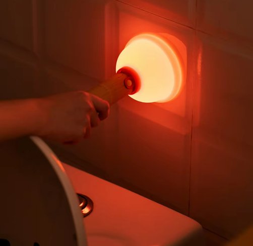 USB Rechargeable Plunger Night Light - Playful Lighting Solution - Gear Elevation