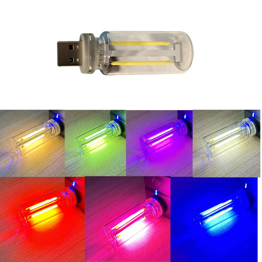 USB Touch - Control Incandescent Lamp – Set of 2 5V Bulbs To Create a Warm & Cozy Atmosphere with Stylish Filament Lighting - Gear Elevation