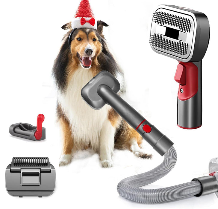 Vacuum Attachment for Pet Grooming – Professional Dog Brush & Hair Grooming Tools for a Flawless Coat - Gear Elevation