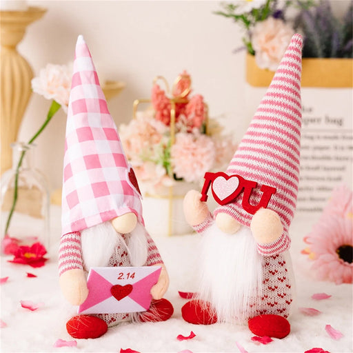 Valentine's Day Glowing Gnome Plush– Adorable Faceless Plush Dolls, Perfect Holiday Ornaments & Heartwarming Party Gifts - Gear Elevation