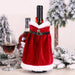 Velvet Christmas Wine Bottle Covers – Stylish Dress Set for Festive Table Décor & Perfect Holiday Gifts - Gear Elevation