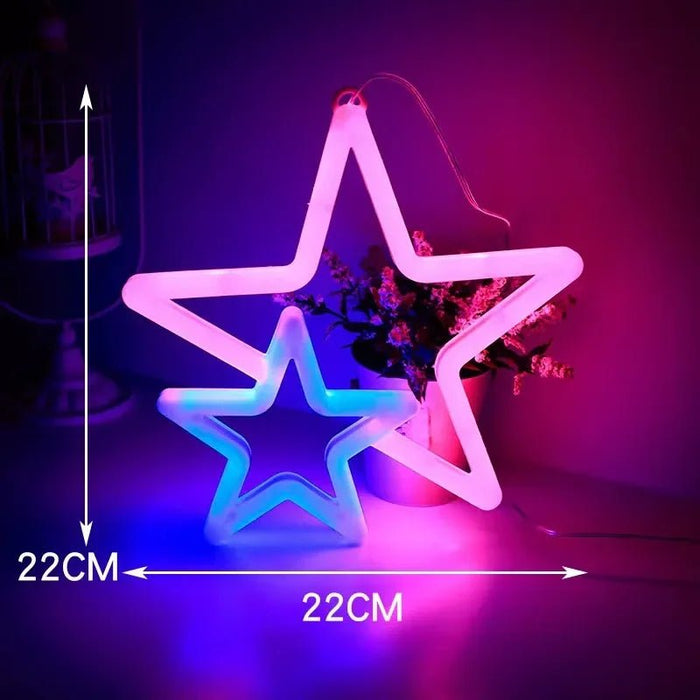 Vibrant LED Neon Light Game Pad, Star Sign Lamp and Other Designs – Dazzling Wall Art for Gaming Nights, Celebrations, & Festive Decor! - Gear Elevation