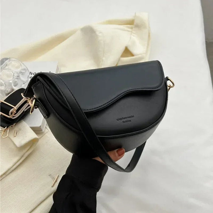 Vintage Leather Saddle Bag – Summer Chain Shoulder & Crossbody Underarm Handbag for Stylish Women - Gear Elevation