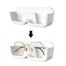 Wall - Mounted Glasses Display Rack - Self Adhesive Glasses Holder - Gear Elevation