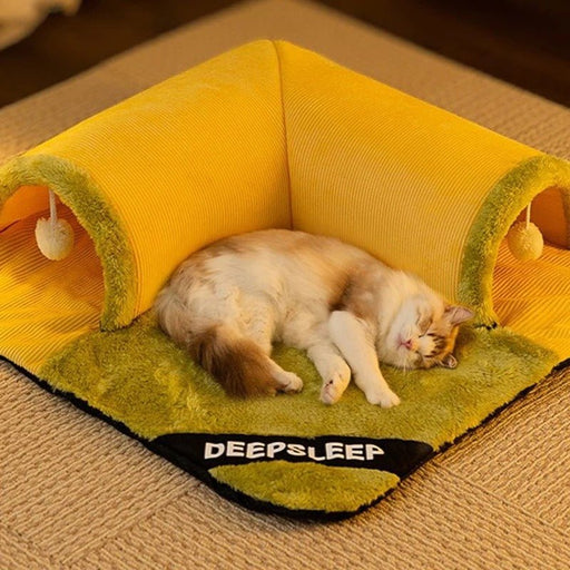 Warm And Thickened Pet Nest - Cat Tunnel Bed - Gear Elevation