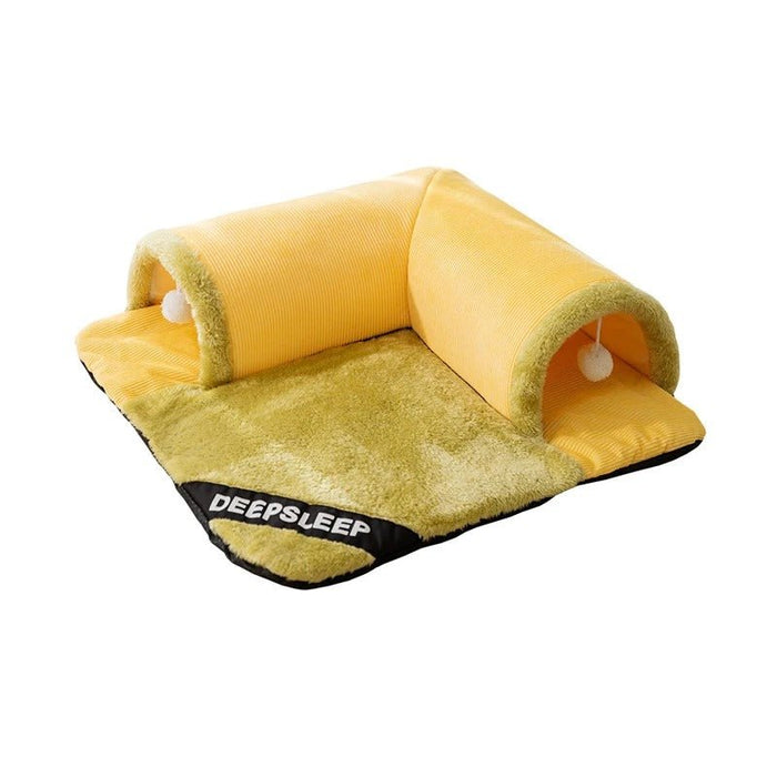 Warm And Thickened Pet Nest - Cat Tunnel Bed - Gear Elevation