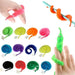 Wiggly Magic Worm Trick Toys – 6pcs Fun & Twisty Plush Toys with Invisible String for Kids Party Games and Beginner Magicians - Gear Elevation