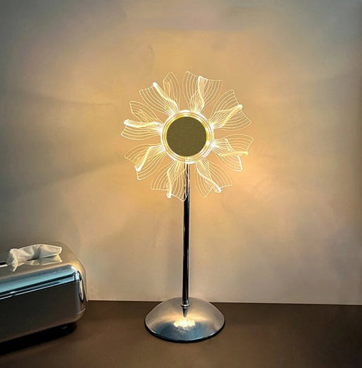 Windmill Sunflower LED Crystal Lamp - Radiant Elegance - Gear Elevation