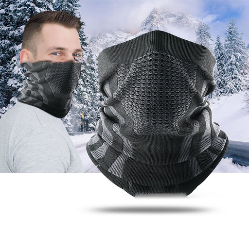 Winter Breathable Thermal Knitted Bandana Mask – Windproof, Breathable & Ultra - Warm! Perfect Neck Warmer for Cycling, Hiking & Outdoor Adventures - Gear Elevation