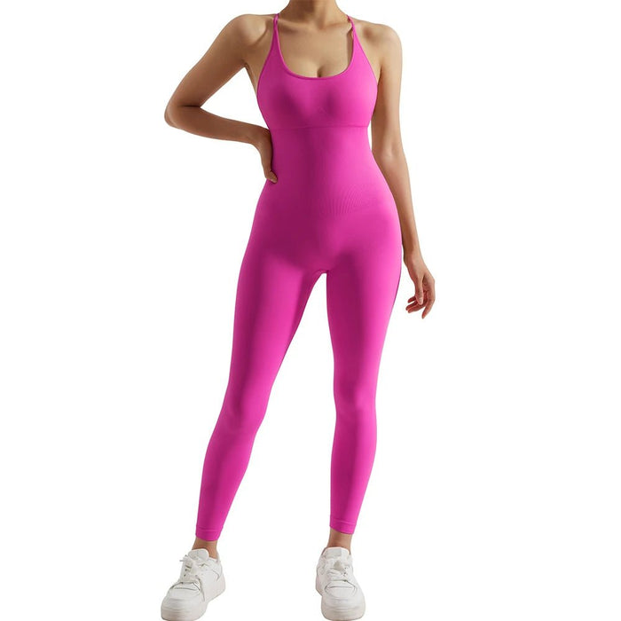 Women’s Bodycon Jumpsuit – Sleek Sleeveless All - in - One Fitness & Casual Activewear - Gear Elevation