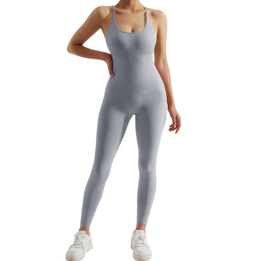 Women’s Bodycon Jumpsuit – Sleek Sleeveless All - in - One Fitness & Casual Activewear - Gear Elevation