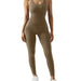 Women’s Bodycon Jumpsuit – Sleek Sleeveless All - in - One Fitness & Casual Activewear - Gear Elevation