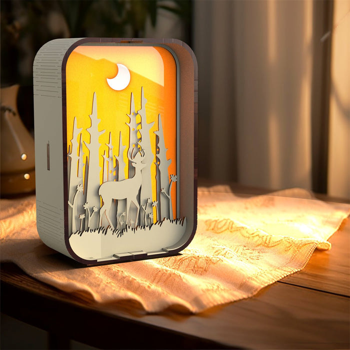 Wood Carving Lamp - Adult Night Lights for Bedroom - Gear Elevation