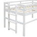 Wood Twin Size Loft Bed with Side Ladder - Gear Elevation