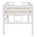 Wood Twin Size Loft Bed with Side Ladder - Gear Elevation