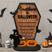 Wooden Halloween Decorative Decorations - Tabletop Wooden Ornament Christmas Countdown Calendar - Gear Elevation