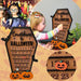 Wooden Halloween Decorative Decorations - Tabletop Wooden Ornament Christmas Countdown Calendar - Gear Elevation