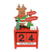 Wooden Painted Christmas Countdown Calendar – Festive Christmas Home Decor & New Year Countdown Gift - Gear Elevation