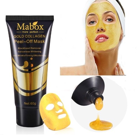 24K Gold Collagen Peel Off Mask - Blackhead Remover and Deep Cleansing Peeling Mask - Gear Elevation