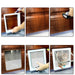 4 Way Security Lock Flap Door - Cat Flap Door for Interior Exterior Door, Window and Wall - Gear Elevation