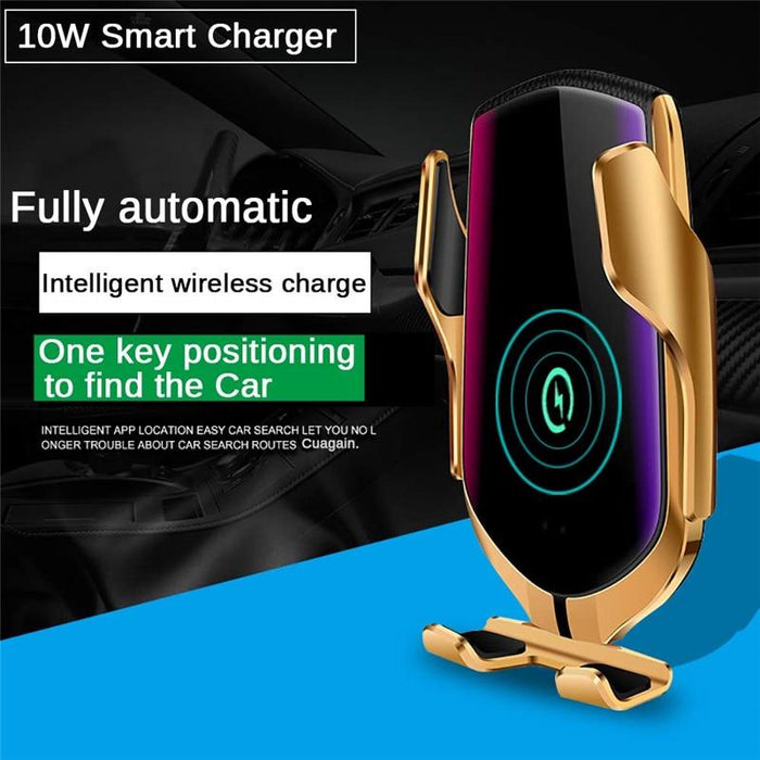 Automatic Clamping Quick Car QI Wireless Charger Stand - Gear Elevation