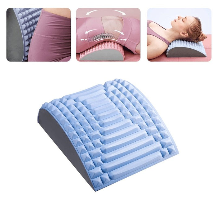 Back Stretcher Pillow - Back Massager For Back Pain Relief, Lumbar Support, Spinal Stenosis, Neck Pain, and Support for prolonged Sitting - Gear Elevation