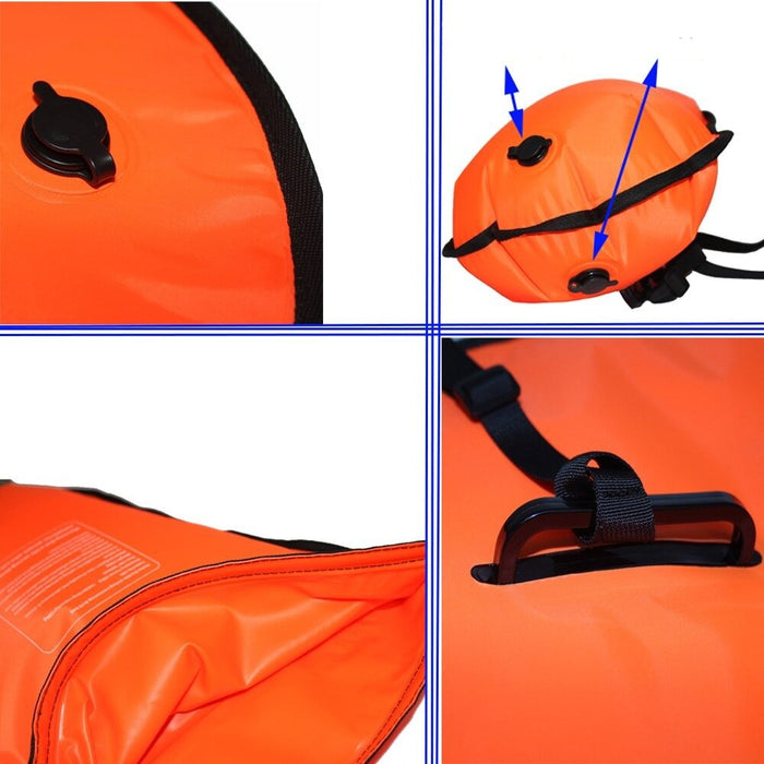 Buoy Bag - Safety Float and Drybag for Open Water Swimmers, Triathletes, Kayakers and Snorkelers - Gear Elevation