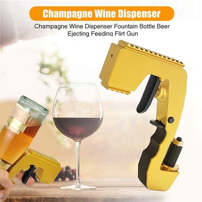 Champagne Gun Sprayer - Champagne Gun Wine Dispenser, Fountain Champagne Sprayer - Gear Elevation