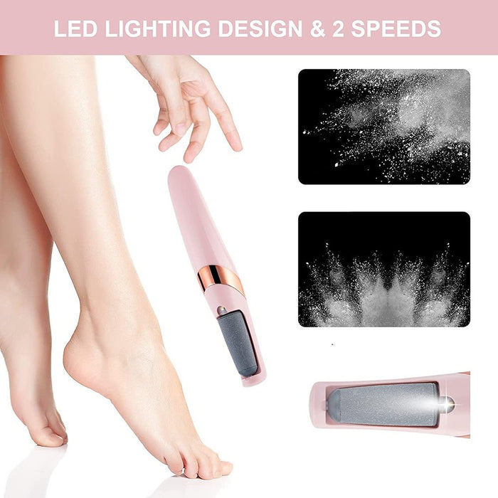 Electric Callus Pedicure Foot Grinder - Foot Callus Remover Foot Sandpaper Clean for Hard Cracked Skin Care - Gear Elevation