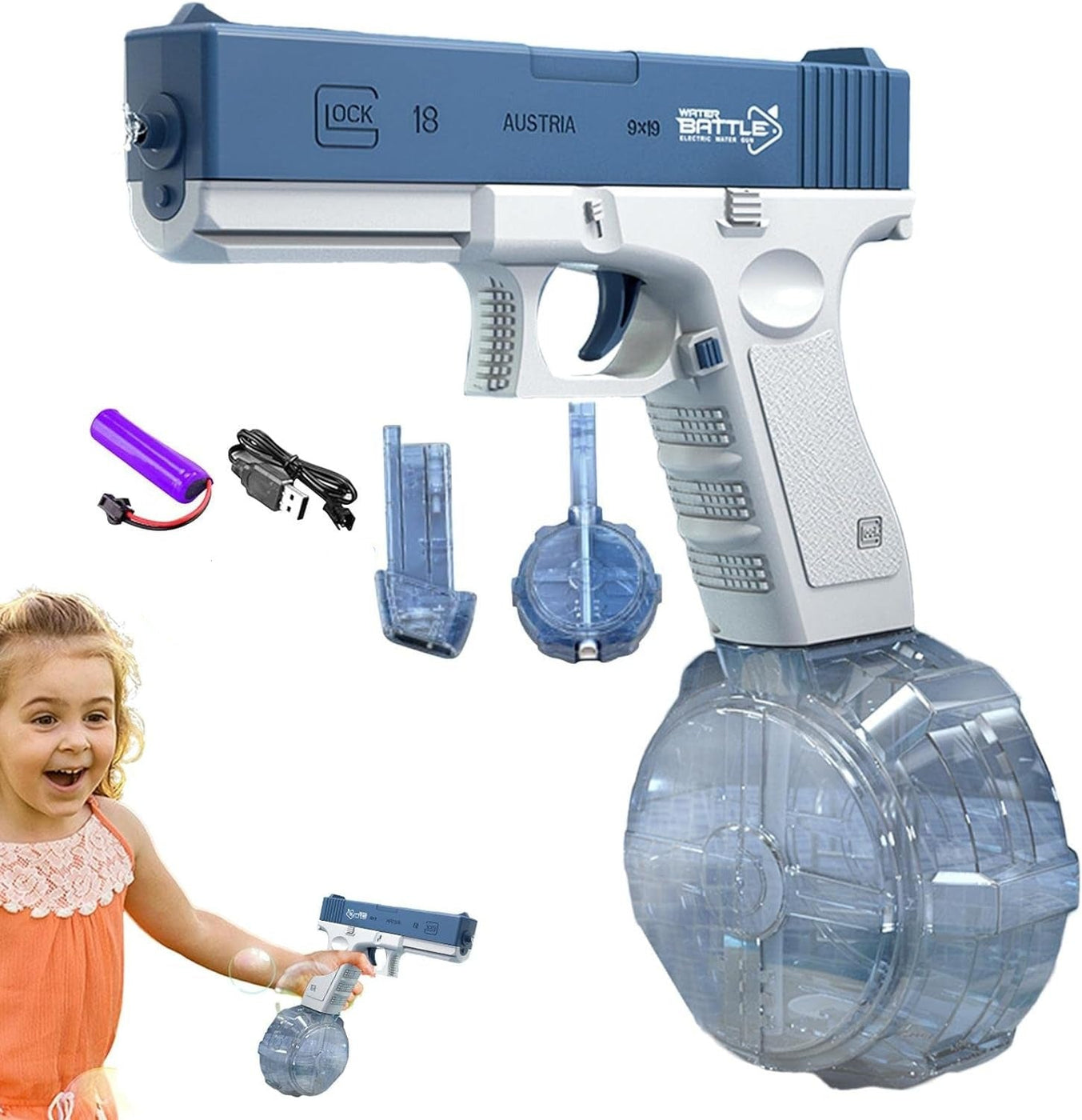 Electric Water Pistol - Aqua Blitz Water Cannon — Gear Elevation