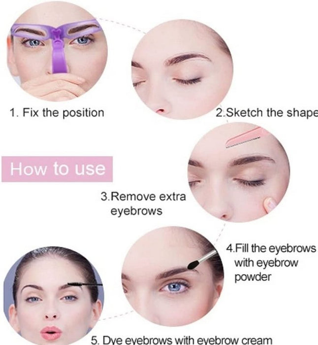 Eyebrow Stamp Stencil - Gear Elevation