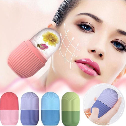 Face Lifting Ice Roller Ball Massager - Reusable Facial Roller Silicone Freezer Ice Roller Mold - Gear Elevation